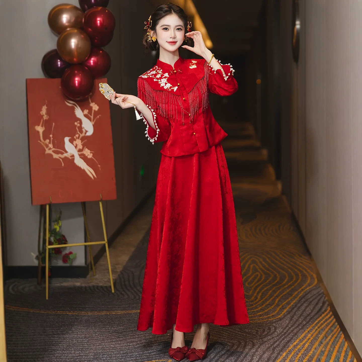2026新款新中式敬酒服新娘订婚结婚礼服回门连衣裙平时可穿女高级
