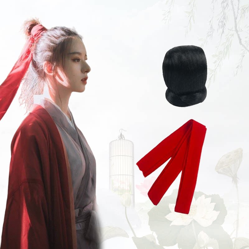 假发COS古风汉服丸子发髻发饰图片