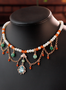 古风项链珍珠新中式配饰