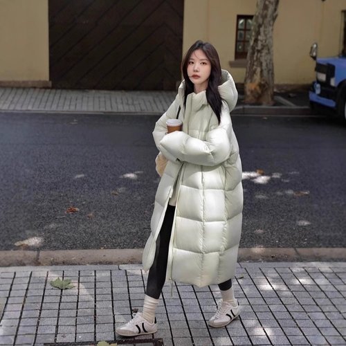 Bro新国标90白鸭绒羽绒服时尚短款加厚鸭绒服连帽中长款网红同款