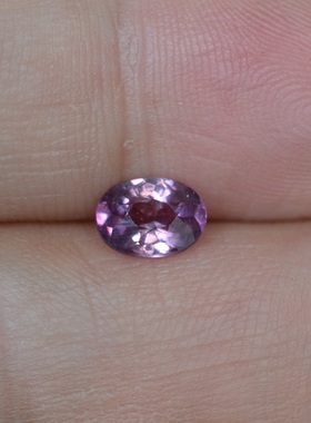 天然无烧彩色蓝宝石裸石5*7毫米1.095克拉满火珠宝戒面包邮送证书