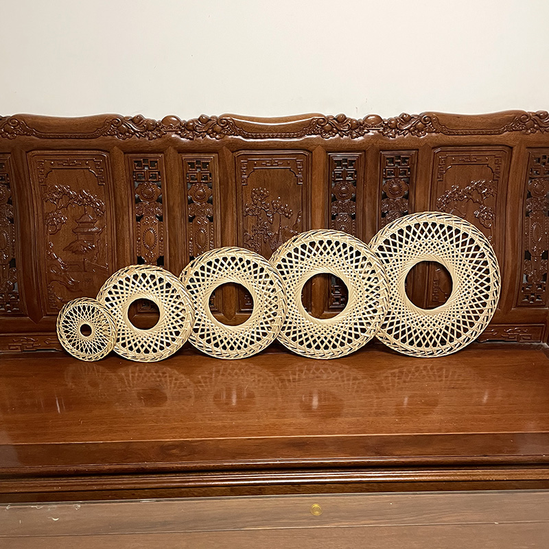 槿源竹儿斗笠竹编武侠风