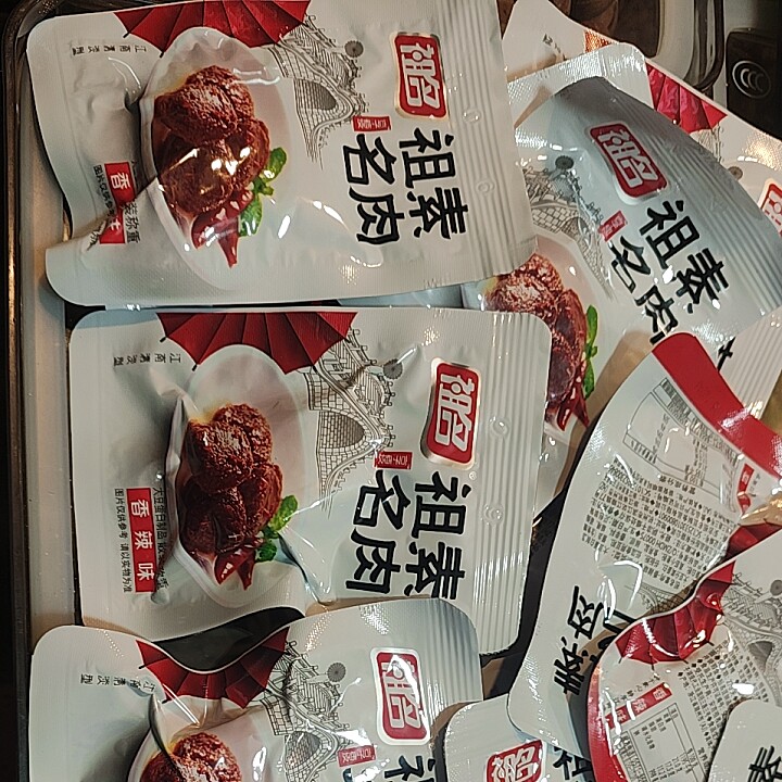 杭州祖名素肉香辣味五香味烧烤味笋丝味好吃素食