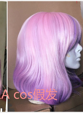 需闲鱼拍/MapleStory 冒险岛Lucid lucidcos 假发 粉紫