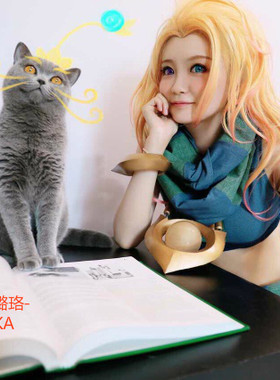私聊闲鱼拍 LOL 英雄联盟 暮光星灵：佐伊 cos假发 加厚版本