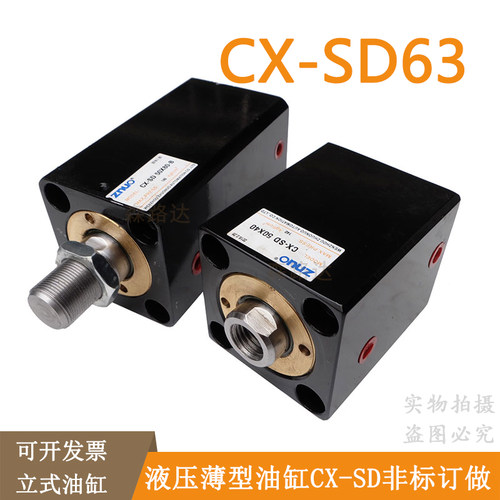 ZNUO立式薄型油缸机床模具薄缸JOB/CX-SD63*10/20/30/40/50-B