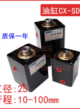 ZNUO薄型油缸CX-SD25*10*20*30*40*50非标订做缸