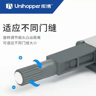 Unihopper库博 柜门反弹器免拉手隐形门弹簧衣橱柜门自弹按弹器