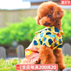 甜心衬衫泰迪衣服秋冬装狗狗背带裤四脚狗狗衣服