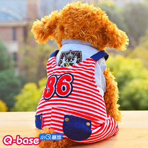 包邮 36号牛仔口袋四脚狗狗衣服 秋冬装泰迪衣服保暖