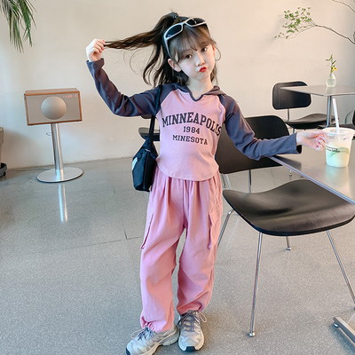 【小梨】女童套装春秋款新款长袖T恤打底衫TZ11223T恤