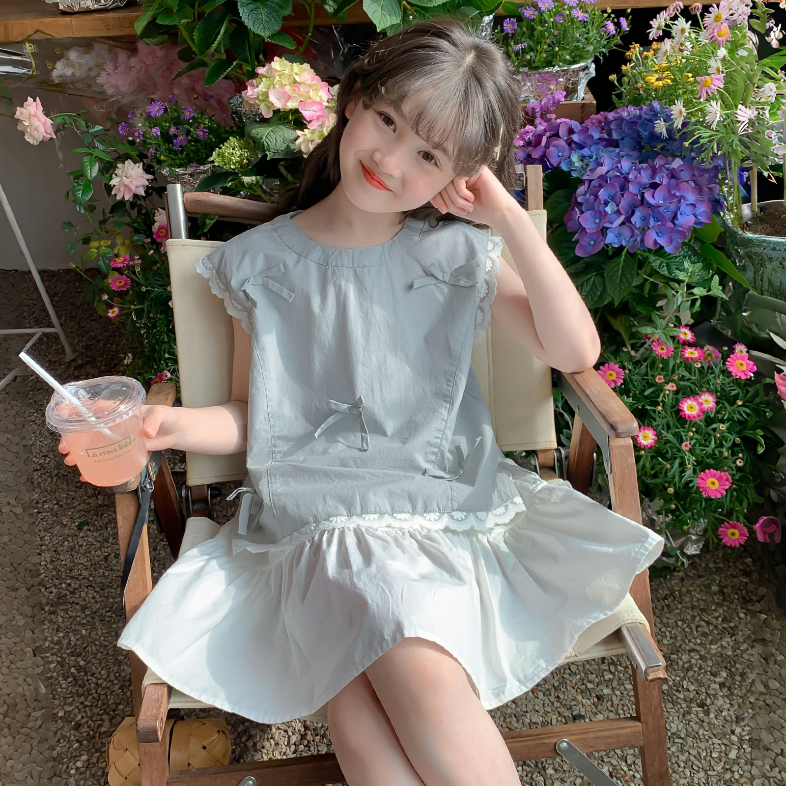 【CC家居控】女童连衣裙2025夏季新款儿童公主裙女孩连衣裙Q13219