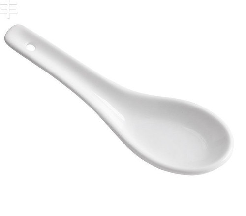 陶瓷勺子家用调羹小汤勺汤匙瓢羹喝汤粥勺酒店餐厅饭店商用餐具勺