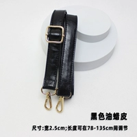 Масляная восковая кожа шириной 2,5 см. Золотой крючок 1