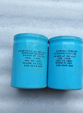 美国大D CORNELL DUBILIER 100v 24000uf螺丝脚发烧滤波电容