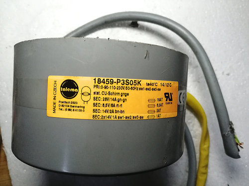 德国talema密封进口环形变压器 功率500W 输出3组14V单28V单8.5V