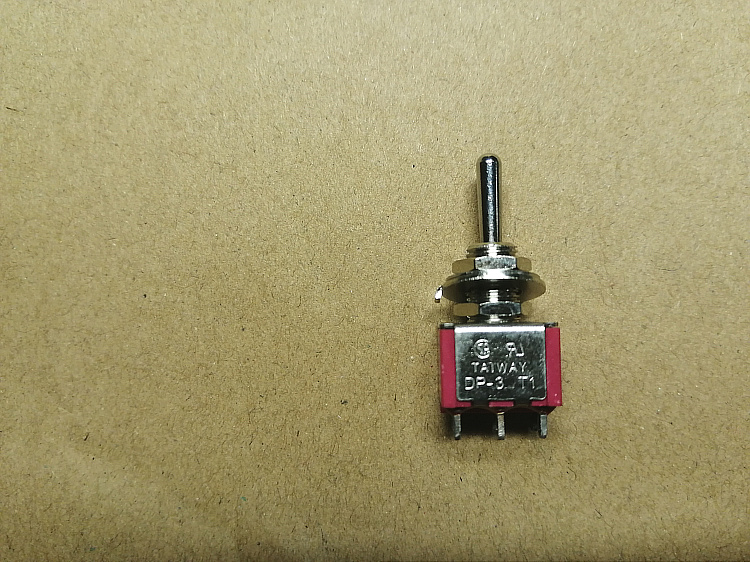 全新泰玮 taiway钮子开关 6脚3档 2A 250V 2A开孔直径6mm