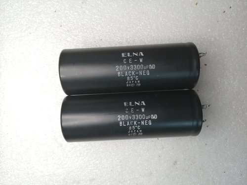 ELNA 老款日本原装依娜 CE-W系列 200v 3300uf 发烧滤波电解电容
