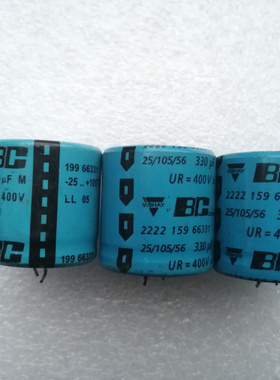 飞利浦 BC VISHA威世 400V 330UF 高压发烧电解电容