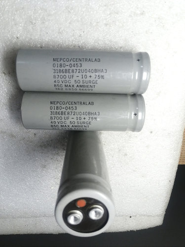 拆机 美国灰皮麦景图MEPCO 40v 8700uf 螺丝脚电容