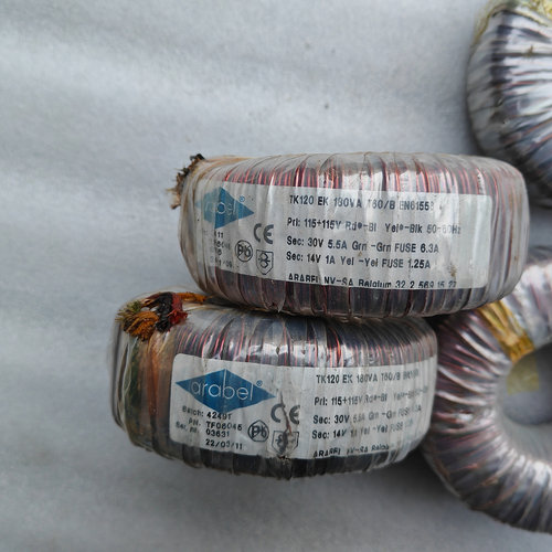 德国arabel 进口环形变压器 功率180W 输入230V 输出单30V单14V