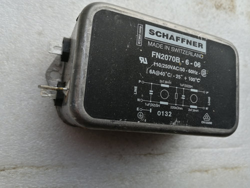 FN2070B-6-06 瑞士夏弗纳SCHAFFNER双磁环双级电源滤波器 250V 6A