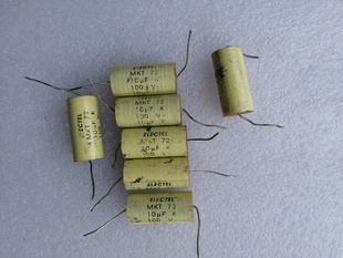 德国electel 100V 10UF 耦合分频无极电容 轴向电容