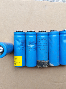 拆机美国思碧SPRAGUE 36DX系列 400V 390UF 螺丝脚高压发烧电容