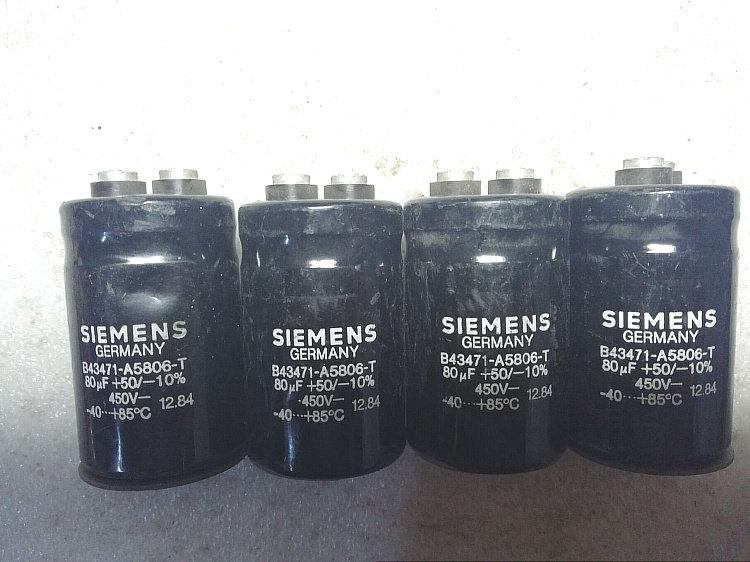 德国西门子 SIEMENS 450V 80UF  螺丝脚高压发烧电容