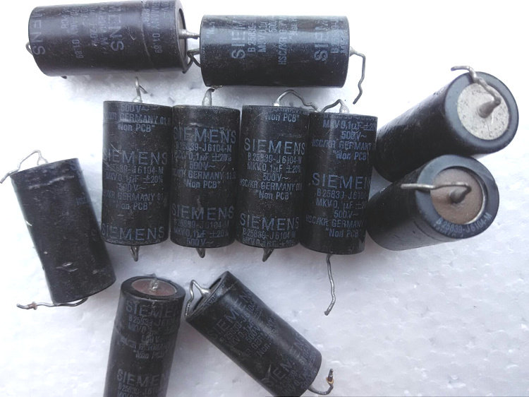 德国西门子 SIEMENS 轴向油浸电容 500V 500VAC 0.1UF 发烧电容