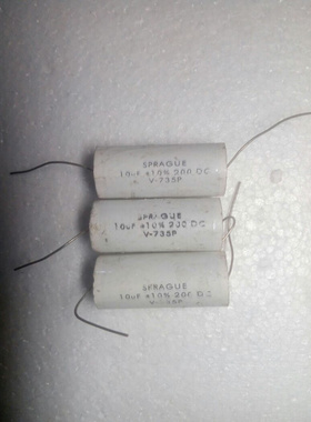 散新美国思碧SPRAGUE 735P系列 200V 10UF 铜脚发烧分频薄膜电容