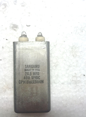 美国山猫 山姆 SANGAMO 400V 0.5uf+0.5uf 胆机高压发烧油浸电容