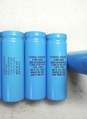 拆机美国大D CORNELL DUBILIER 50V 7200UF 螺丝脚发烧滤波电容
