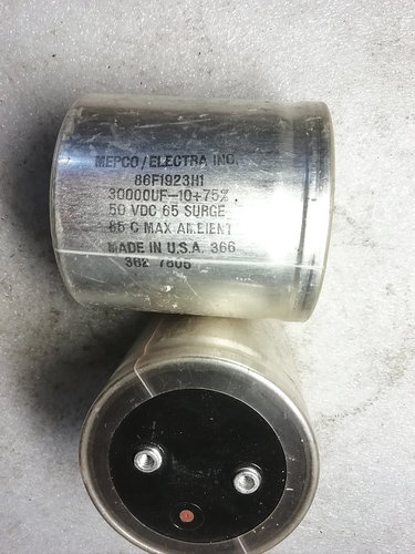 美国MEPCO 透明皮 50v 30000uf 螺丝脚电容
