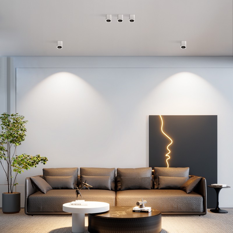 薄超明灯装射灯l754小d用无客厅主照单头明方顶形防眩e吸洗墙家灯