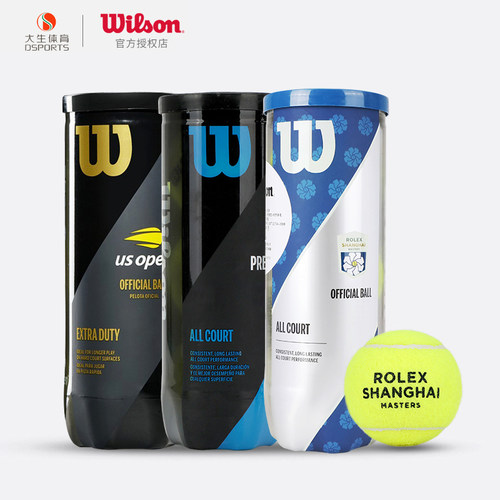wilson威尔胜网球限定罐装网球法网美网比赛训练球练习球胶罐网球