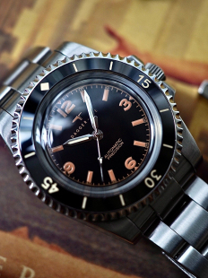 DAGGER-AXE达戈尔手表男士复古369个性vintage潜水表夜光机械表