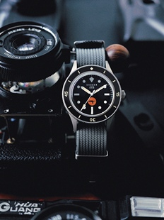 DAGGER 复古小太阳机械表潜水表陶瓷圈男表 AXE达戈尔手表经典