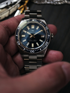 达戈尔dagger axe手表男表潜水腕表蓝色渐变表盘国潮高街复古腕表