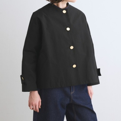 4万 苏格兰traditional女款短款无领夹克 好东西