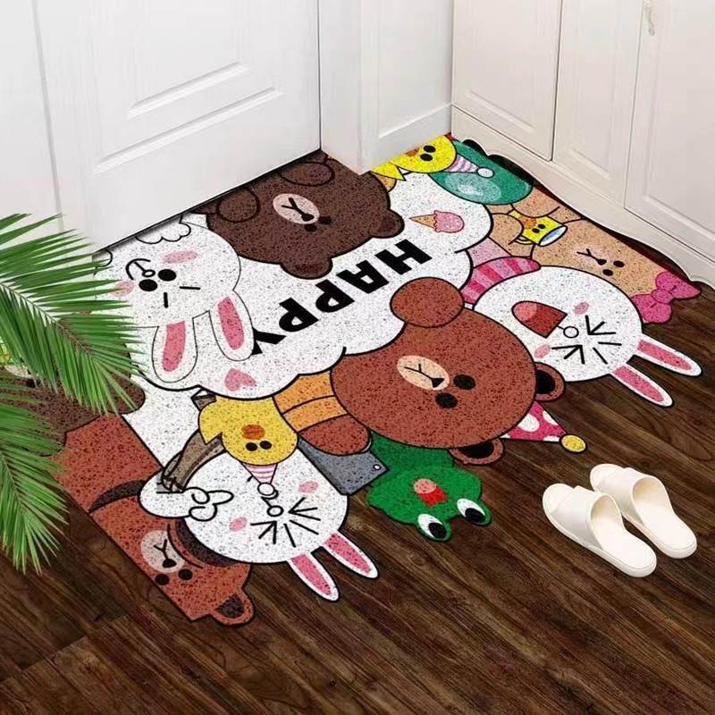 卡通地垫除尘进门蹭脚垫家用居家地毯玄关满铺门口丝圈地垫可裁剪,居家布艺,入户地垫,淘宝优惠券,粉丝福利购,淘宝优惠卷
