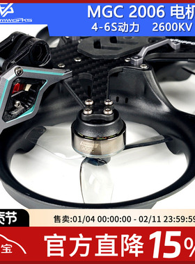 FPV MGC 2006电机无刷2600KV穿越机圈圈机牙签6S航模无人机马达