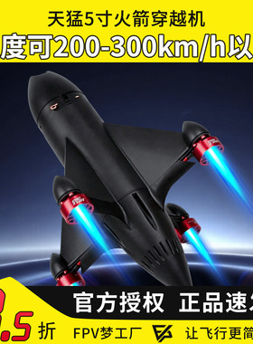赛克SEEKER 火箭穿越机 五寸机FPV竞速低风阻无人机整机航模