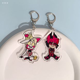 地狱客栈亚克力钥匙扣夏莉晨星维姬阿拉斯托亚当挂件动漫周边谷子