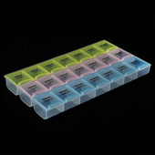 21格元 件盒 件盒彩色带盖手机维修配件盒零件盒芯片盒IC盒贴片元