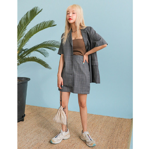 韩国代购stylenanda暗色格纹短裙直筒半身裙夏季制作商品|msdalam kategori Butik wanita / wanita, skirt - dari Buy2taobao.com untuk memberikan perkhidmatan ejen Taobao profesional membeli