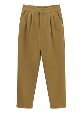 新款女加绒显瘦直筒裤休闲裤长裤通勤逛街日常户外百搭260107