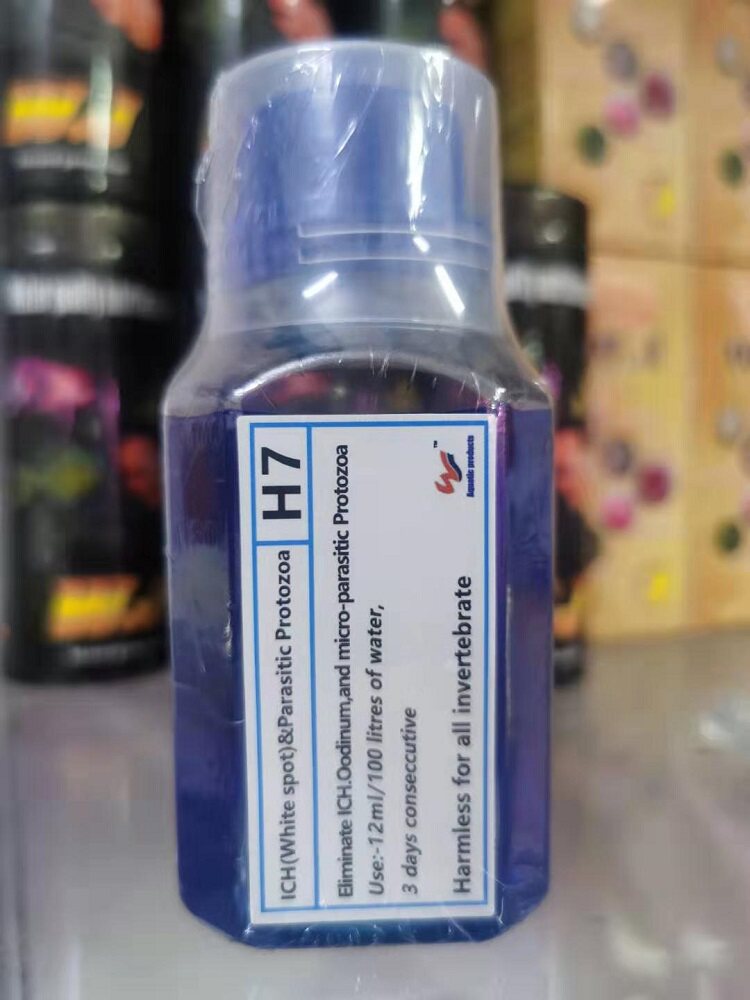 泰国W.J罗汉鱼用H7白点 外寄生虫 霉菌 棉花球病 伤口及鳍尾发毛