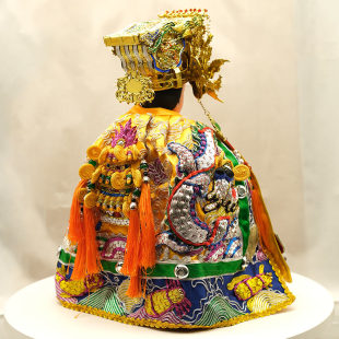 台版手工跳纱神明披风神衣帽神像饰品神衣财神爷斗篷妈祖王爷千岁