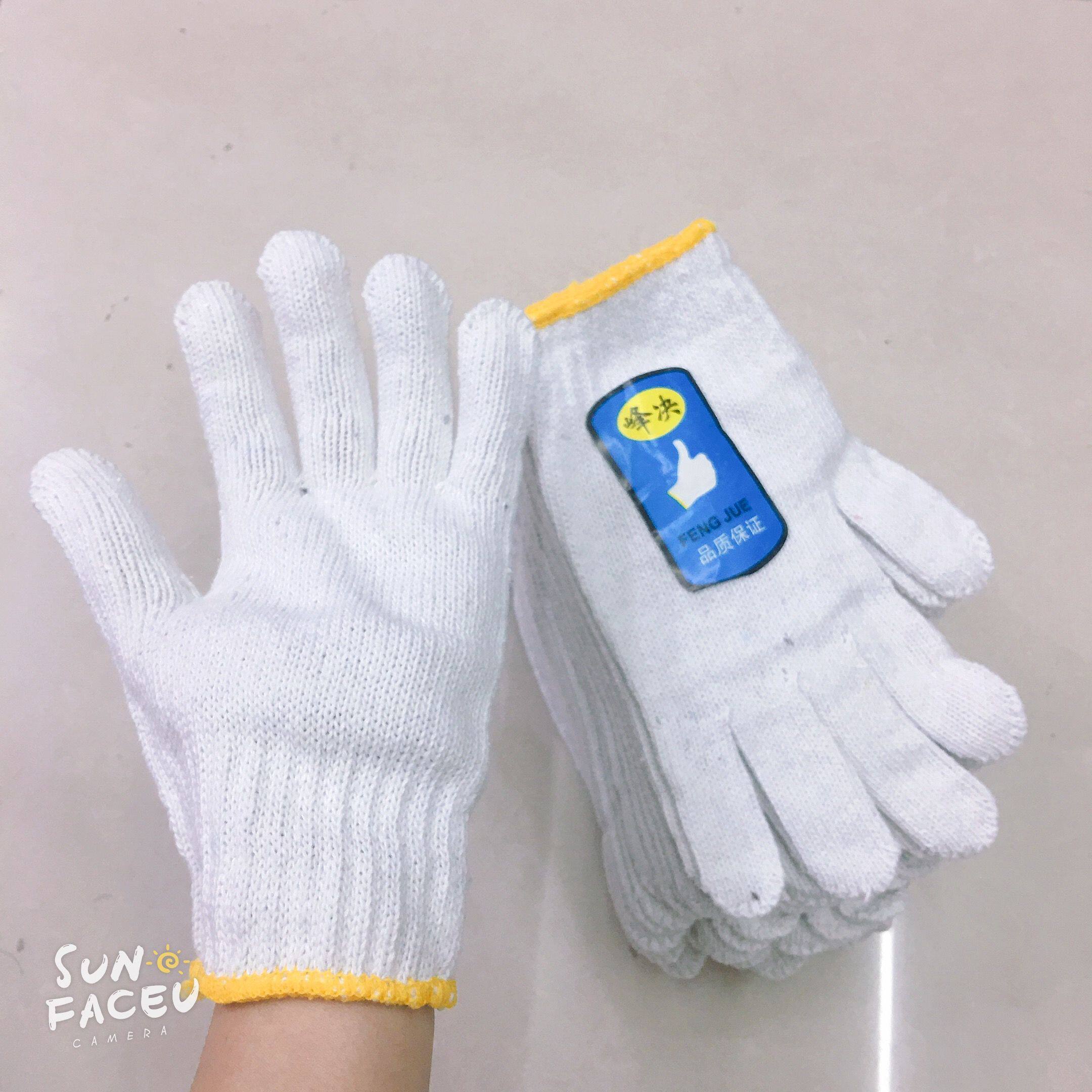 手套劳保耐磨工作加厚白棉纱棉线尼龙劳动修车男工地干活包邮成人